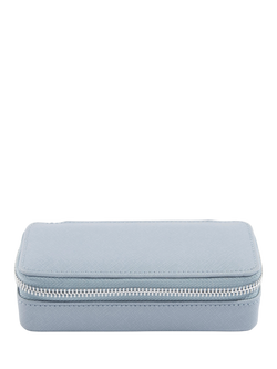 Stackers Medium Travel Jewellery Box - view 2, Dusky Blue