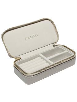 Stackers Medium Travel Jewellery Box - view 2, Taupe