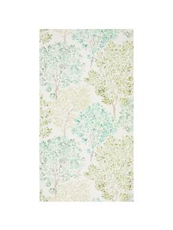 John Lewis Leckford Trees Wallpaper, Green, Green