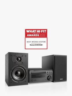 Denon D-M41DAB DAB/DAB+/FM/CD Bluetooth Micro System, Black - view 2, Black