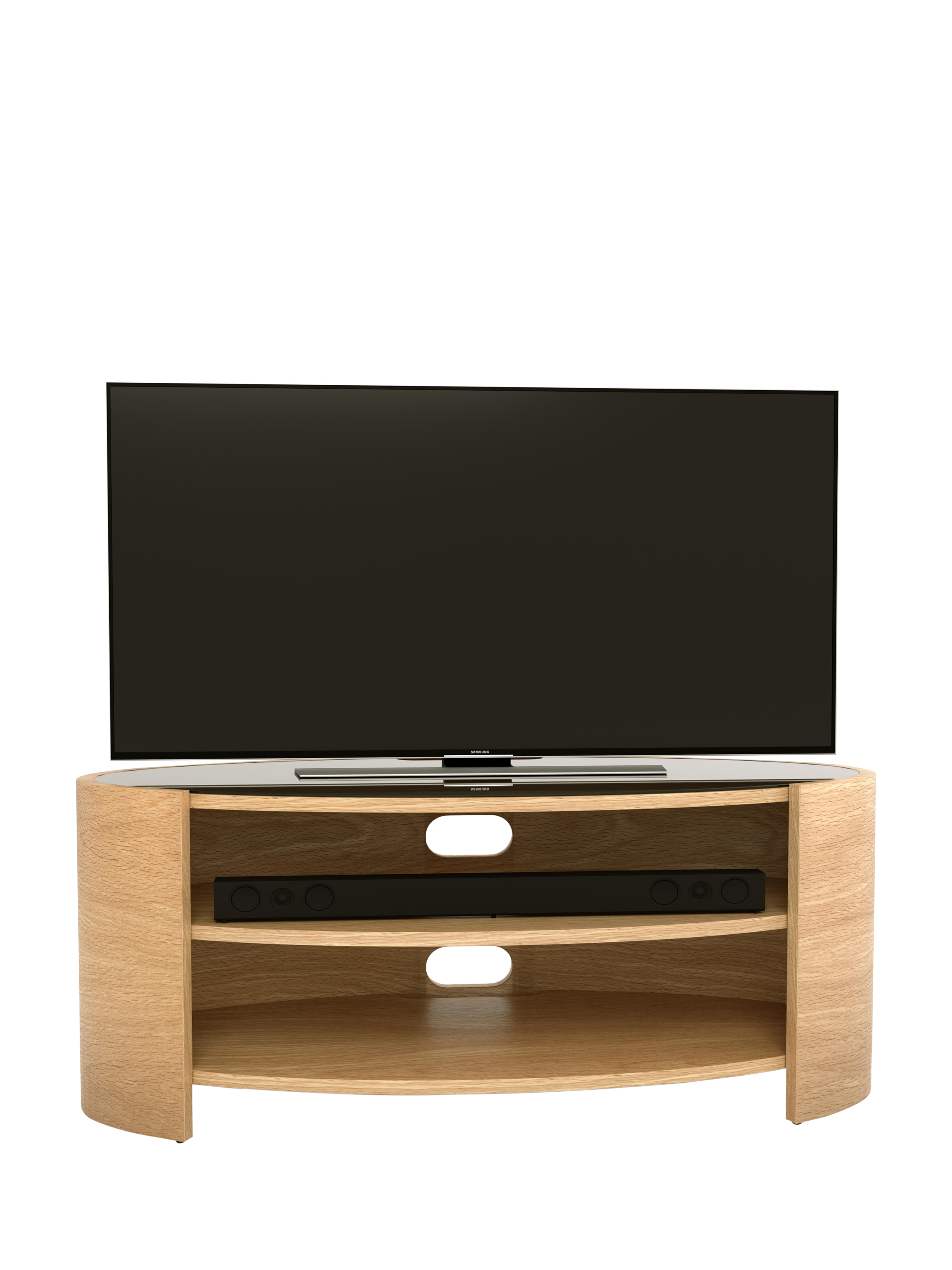Tom Schneider Elliptic Deluxe 100 TV Stand for TVs up to 45", Natural Oak