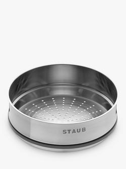 STAUB Cocotte Stainless Steel Steamer Insert, Dia.26cm, Silver, Silver