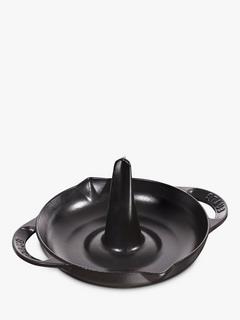 STAUB Cast Iron Vertical Chicken Roaster, Black, 24cm