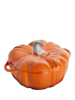 STAUB Pumpkin Cocotte Cast Iron Casserole, 24cm, Cinnamon, Cinnamon