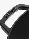 STAUB Cast Iron Wok with Lid Set, Black, 30cm