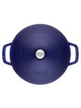STAUB Round Cast Iron Saute Pan with Chistera Lid, 24cm