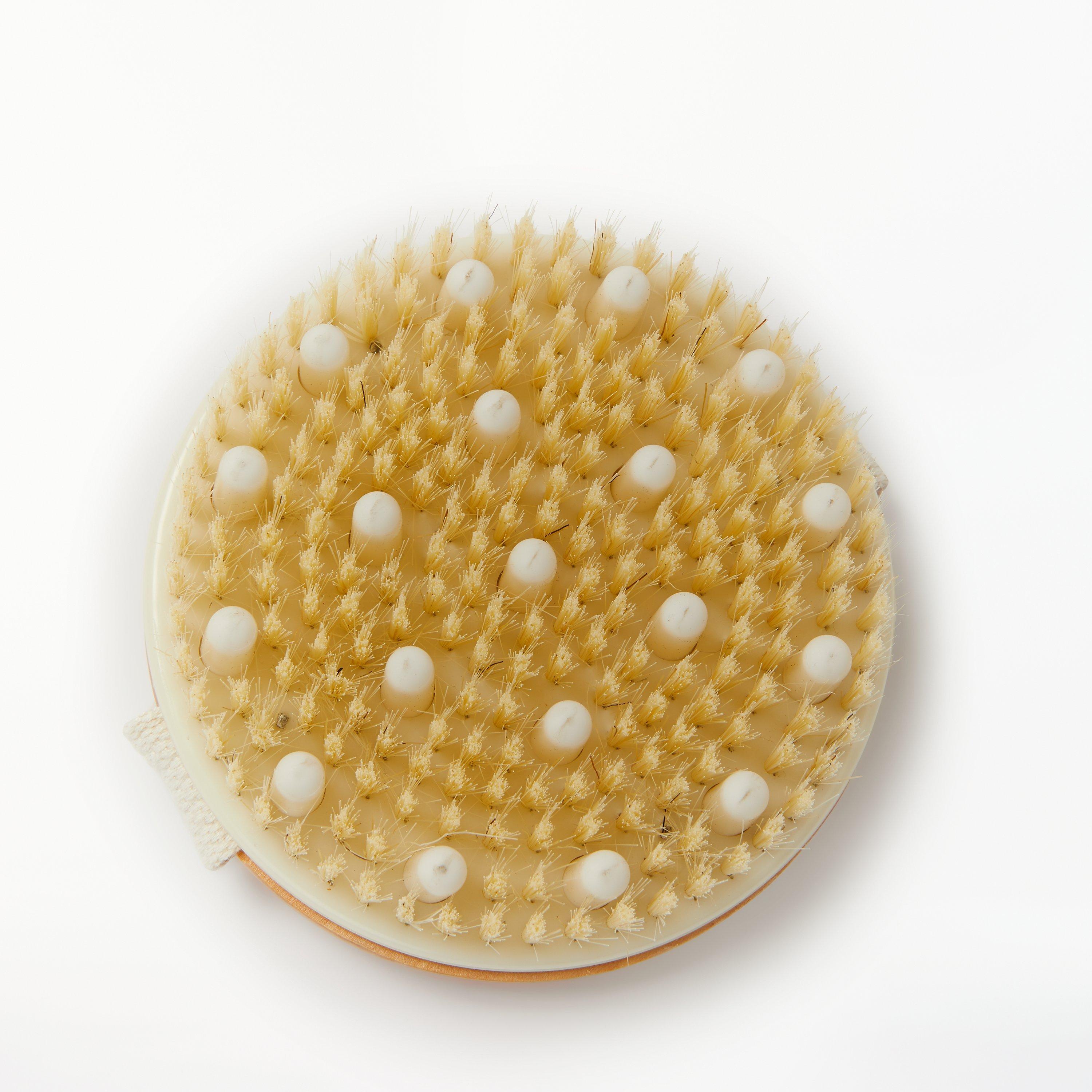 John Lewis & Partners Wooden Dry Body Brush