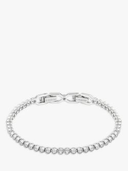 Swarovski Emily Crystal Tennis Bracelet, Silver, Silver