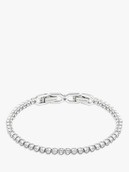 Swarovski Emily Crystal Tennis Bracelet, Silver, Silver