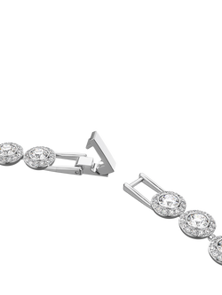 Swarovski Angelic Round Crystal Collar Necklace - view 2, Silver/Clear