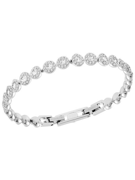 Swarovski Angelic Round Crystal Bracelet - view 2, Silver/White