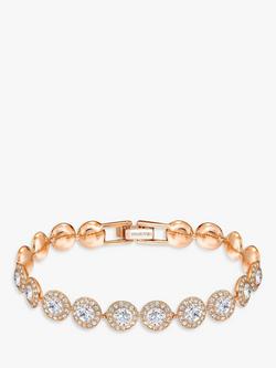 Swarovski Angelic Round Crystal Bracelet, Rose Gold, Rose Gold