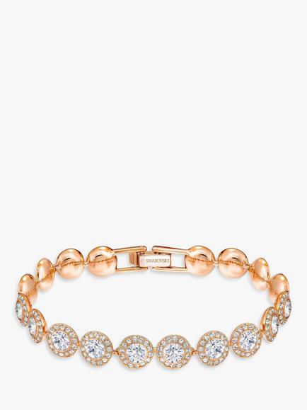 Swarovski Angelic Round Crystal Bracelet, Rose Gold, Rose Gold