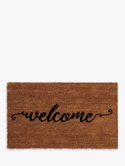 John Lewis Welcome Door Mat, Multi, Multi