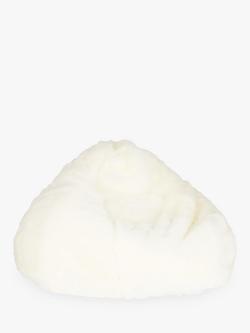 John Lewis Faux Fur Extra Large Beanbag, Ivory