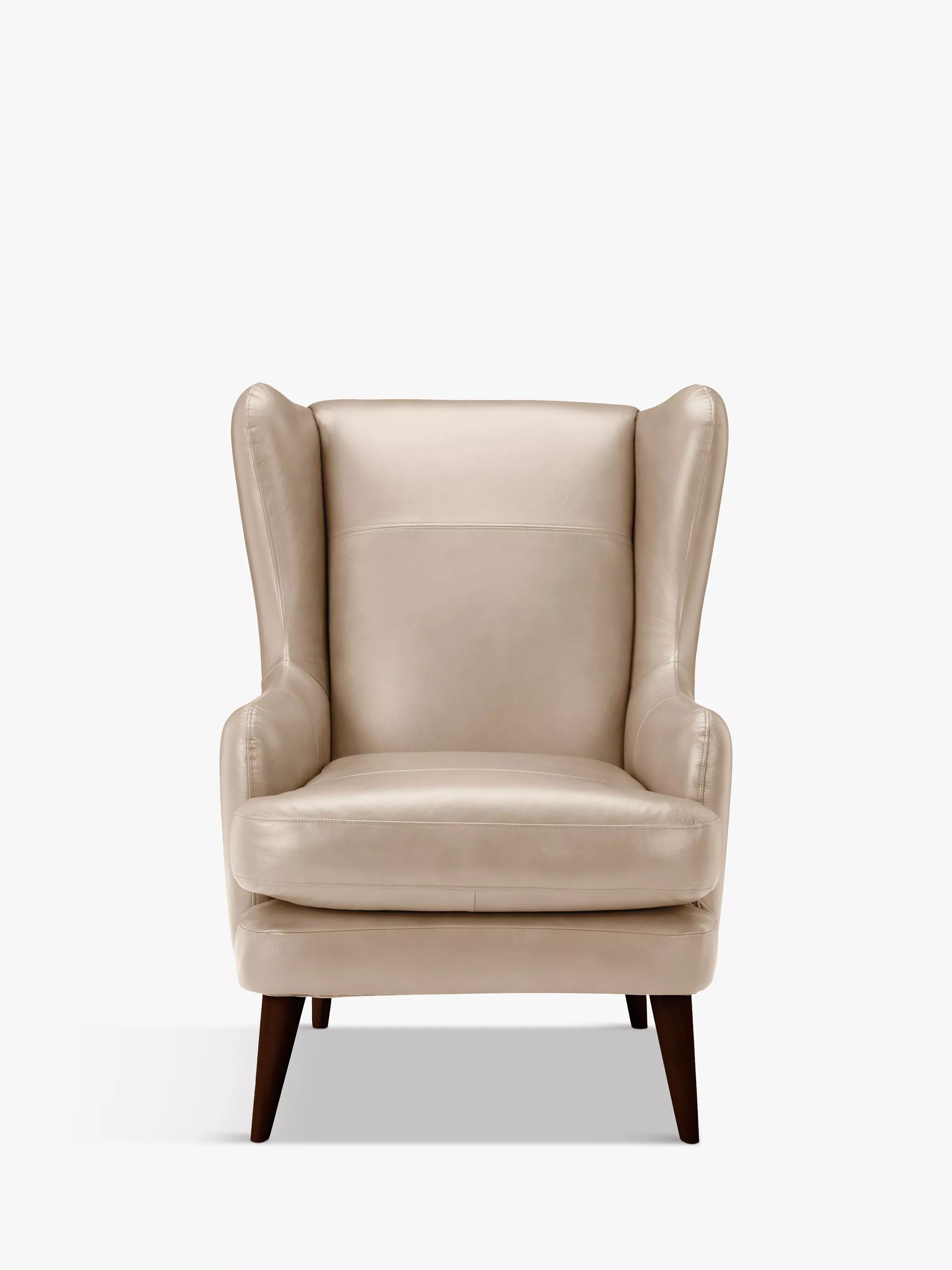 John Lewis Bergen Leather Armchair, Dark Leg