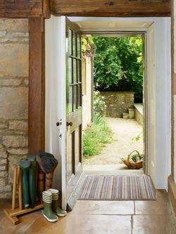 Turtle Mat Sandstone Stripe Door Mat, Brown/Beige - view 2, Brown/Beige