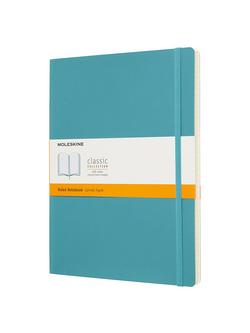 Moleskine Extra Large Soft Cover Ruled Notebook, Blue