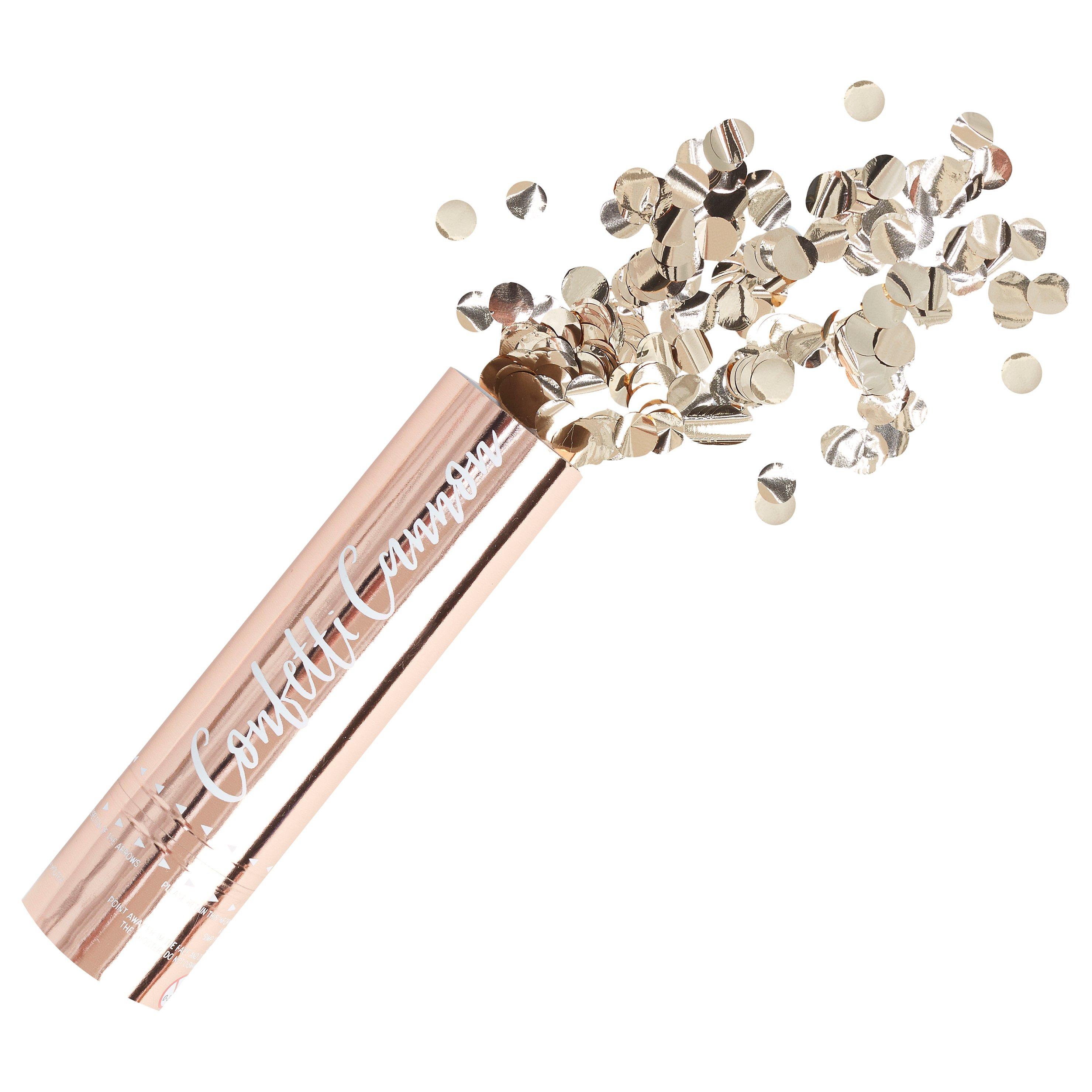 Ginger Ray Confetti Cannon, Rose Gold