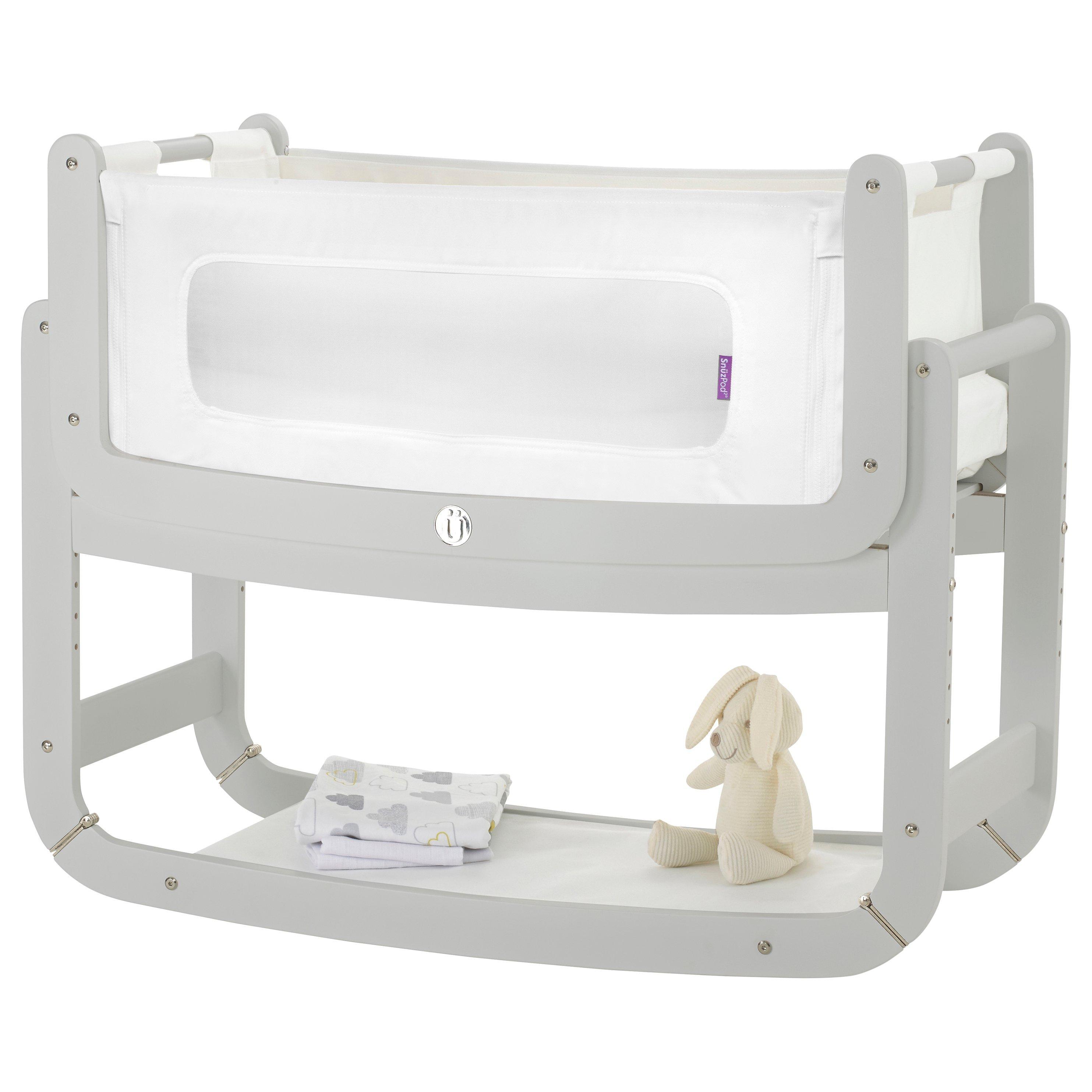 Snuz SnuzPod 2 3 in 1 Bedside Crib Haze Grey