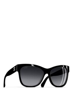 CHANEL Square Sunglasses CH5380 Black - view 2, Black