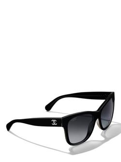 CHANEL Square Sunglasses CH5380 Black, Black