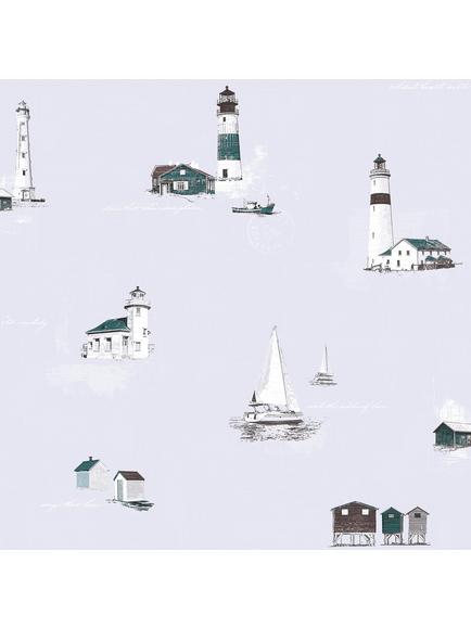 Galerie Lighthouses Wallpaper, Multi G23311