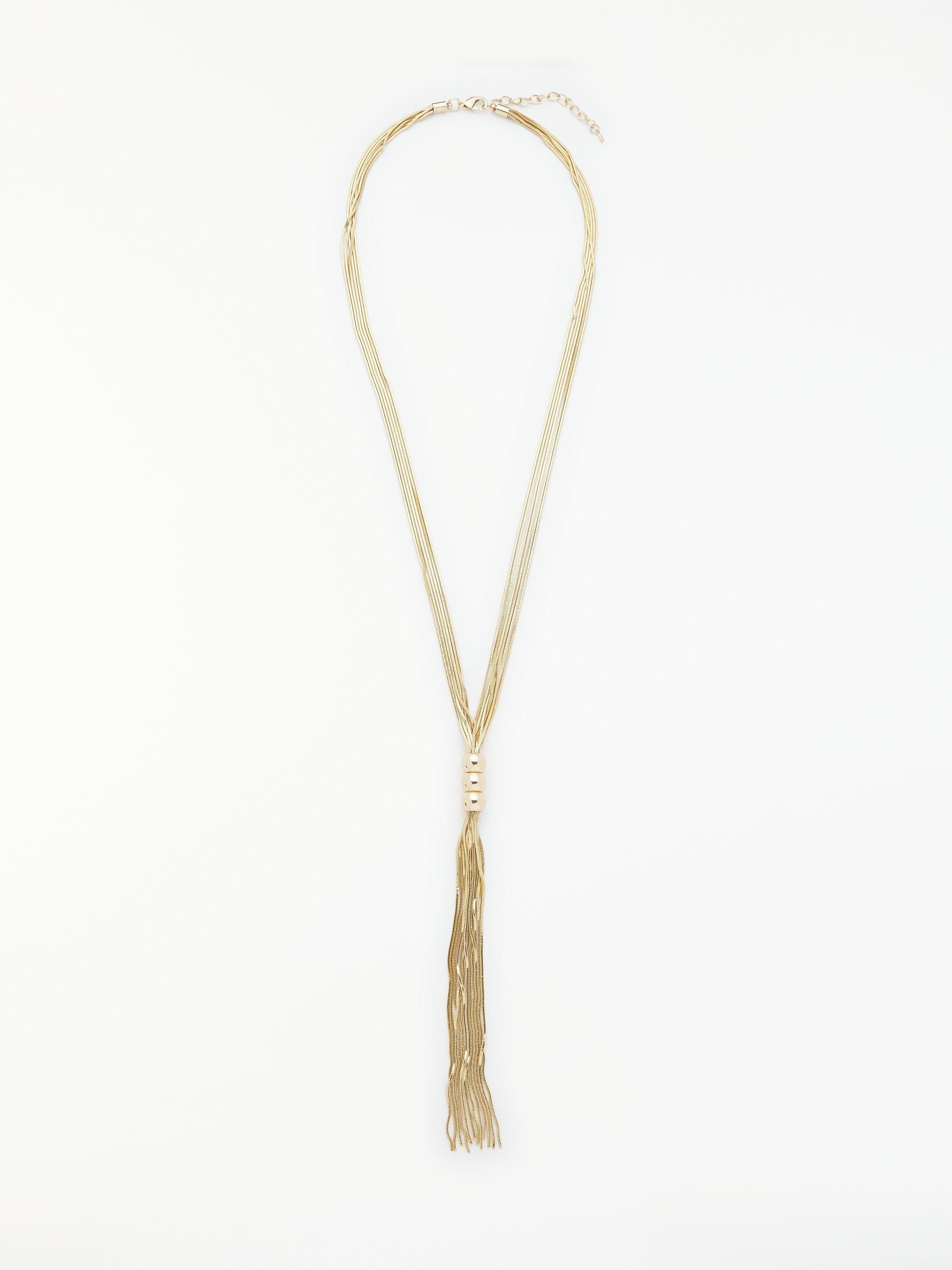 John Lewis & Partners Long Tassel Necklace, Gold