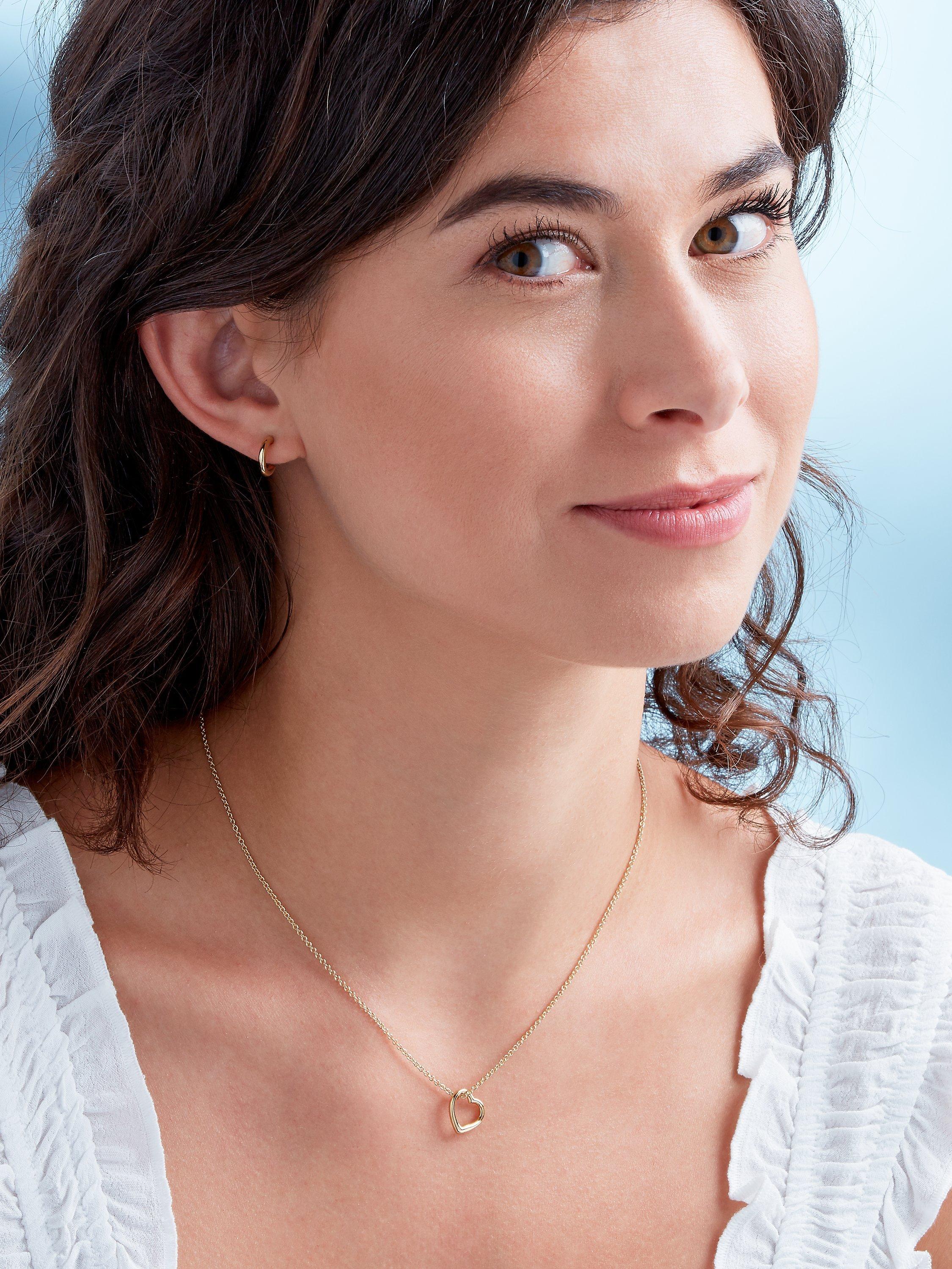 Melissa Odabash Mini Heart Pendant Necklace Gold