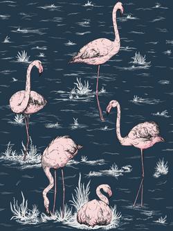 Cole & Son Flamingos Wallpaper, 112/11041