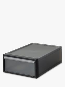 Like-it Stacking Storage Drawer, H16cm, Dark Grey