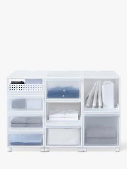 Like-it Stacking Storage Drawer, H16cm - view 2, Dark Grey