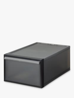 Like-it Stacking Storage Drawer, H21cm, Dark Grey