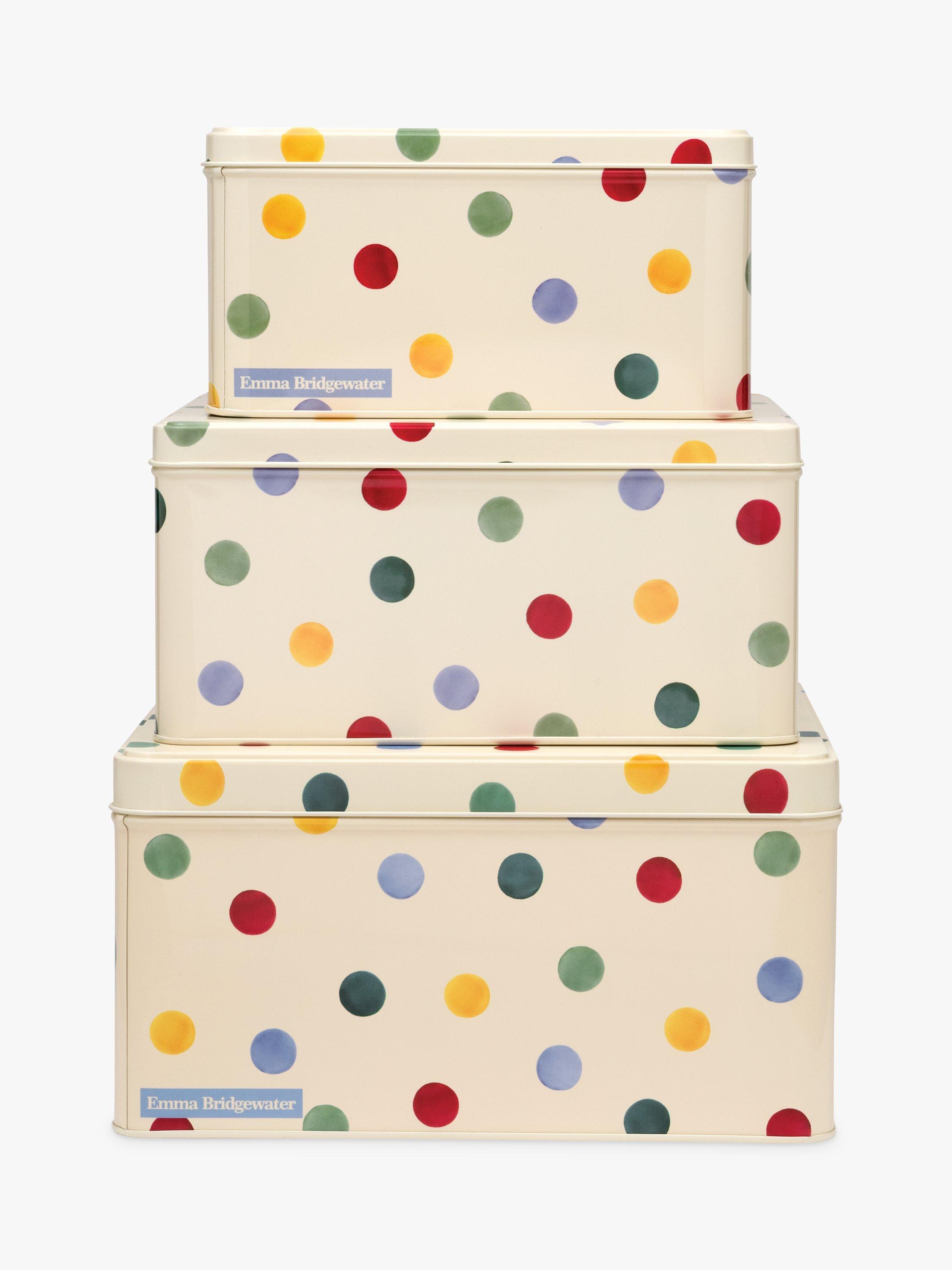 Emma Bridgewater Polka Dot Cake Tins, Multi, Set of 3