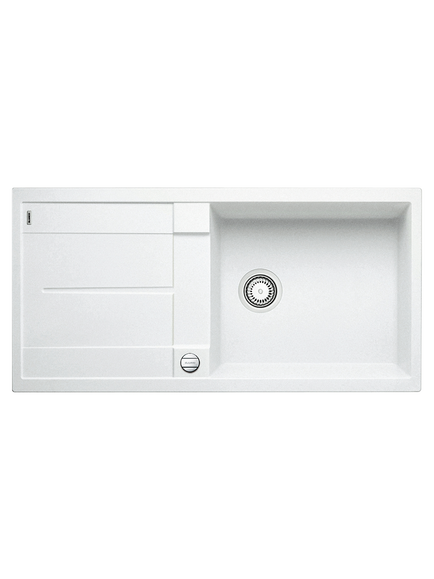 BLANCO Metra XL 6 S Single Bowl Inset Composite Granite Kitchen Sink, White