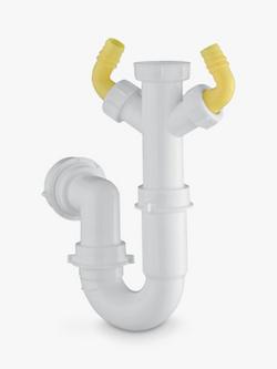 BLANCO Single Bowl Kitchen Sink Odour Trap Plumbing Connector Kit, White