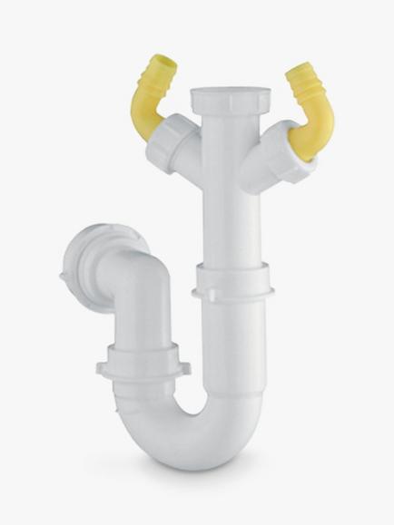 BLANCO Single Bowl Kitchen Sink Odour Trap Plumbing Connector Kit, White