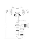 BLANCO Single Bowl Kitchen Sink Odour Trap Plumbing Connector Kit