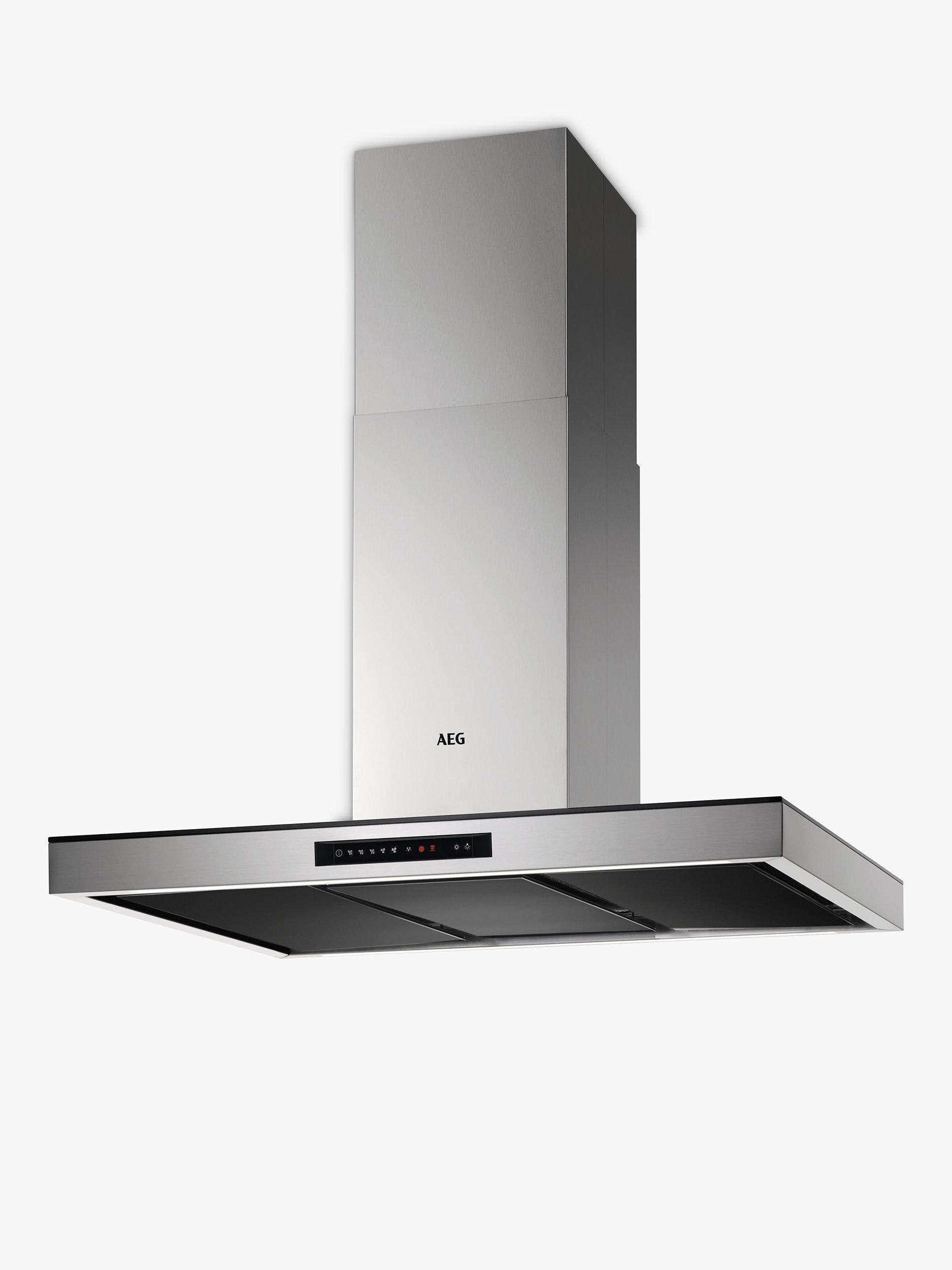 AEG DIK7190HG Island Cooker Hood, Stainless Steel