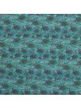 John Lewis Peacock Feathers Print Fabric, Green