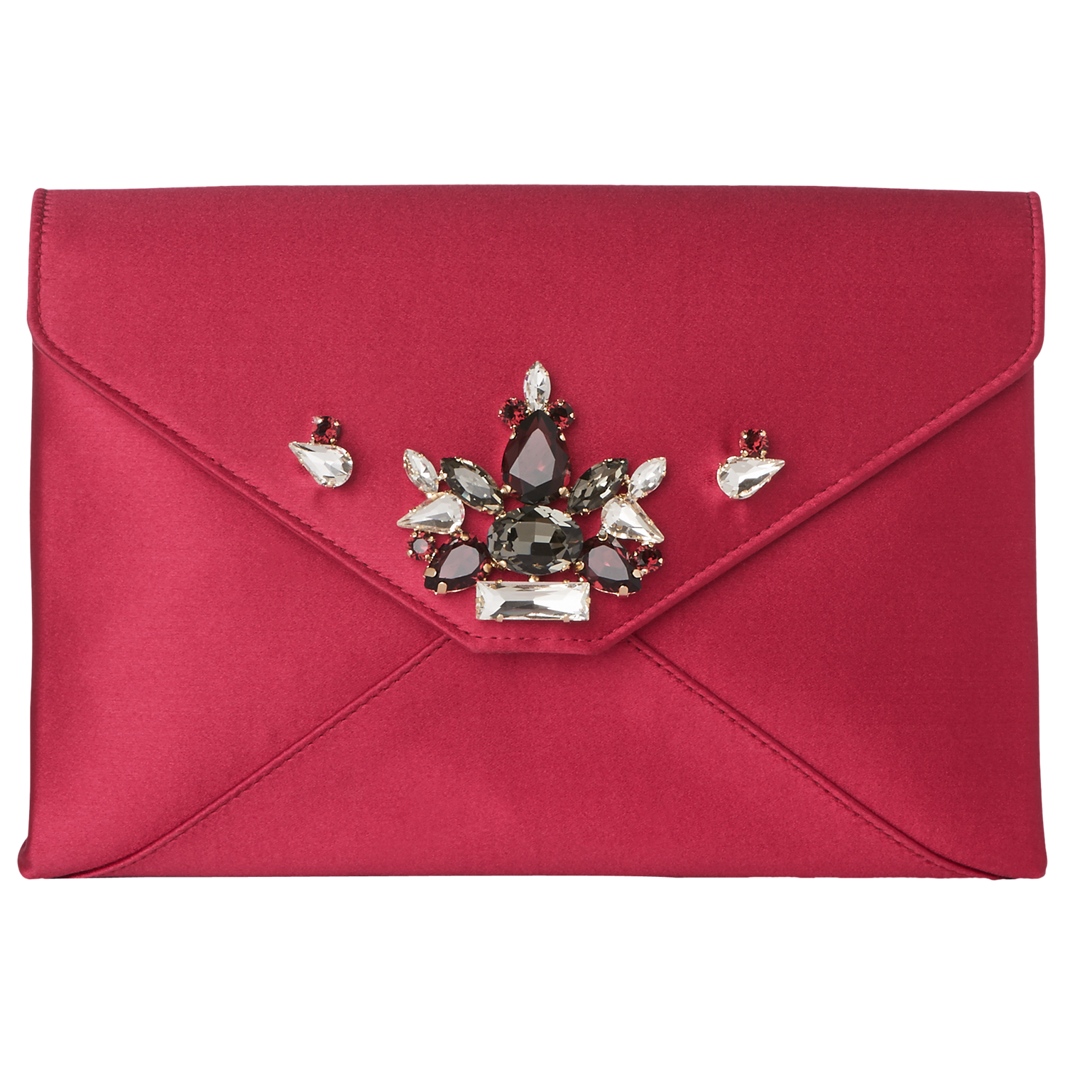 L.K.Bennett Embellished Alena Satin Clutch Bag