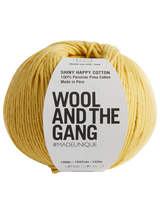 Wool And The Gang Shiny Happy Cotton Knitting and Crochet Yarn, 100g