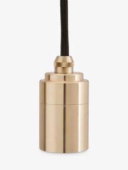 Tala Ceiling Pendant Cord Light, Brass, Brass