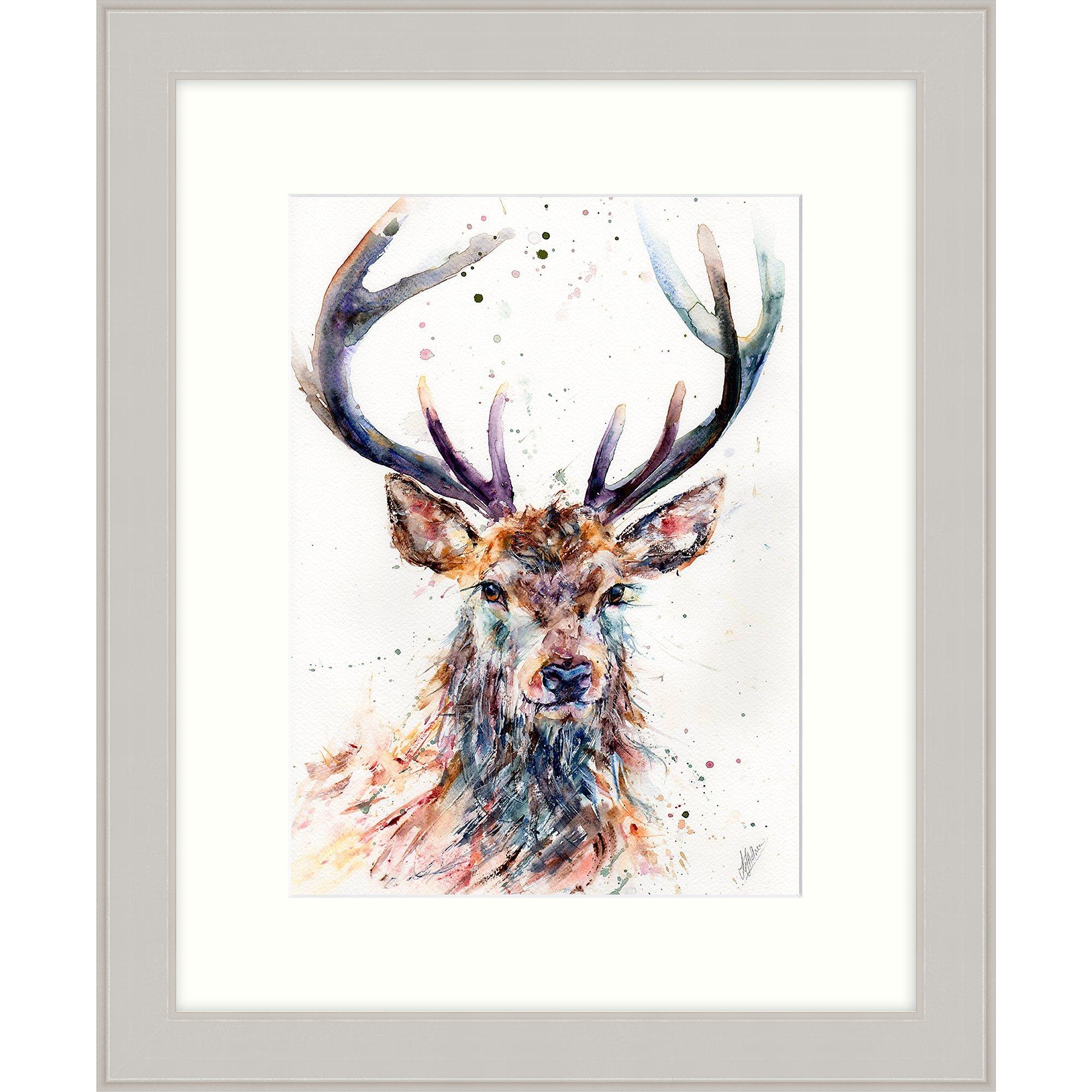 Lisa Jayne Holmes - Majestic Stag Framed Print, 47 x 57cm
