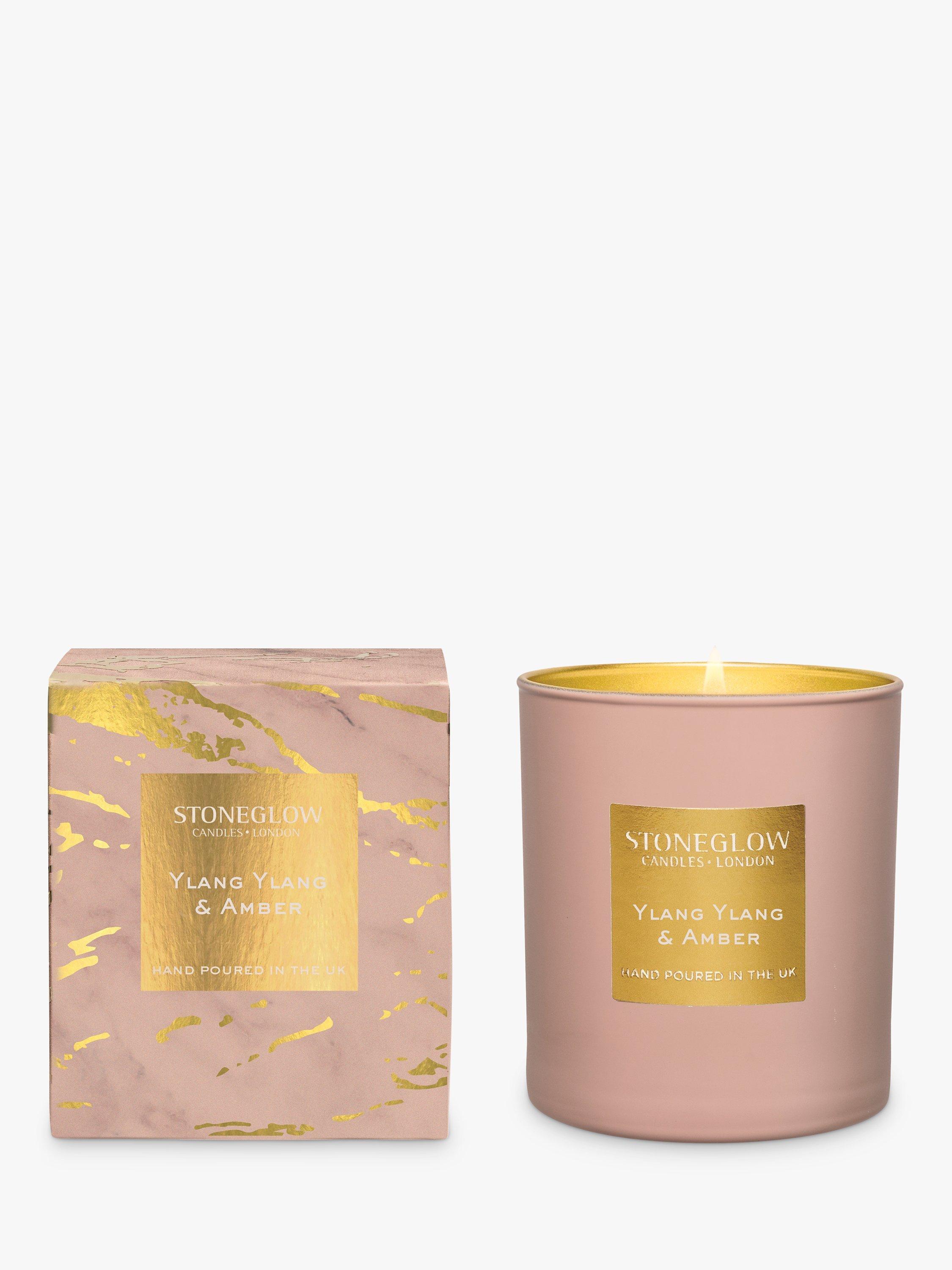 Stoneglow Luna Ylang Ylang & Amber Scented Candle, 220g