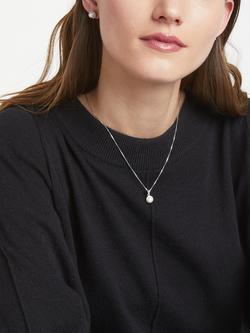 Lido Necklace and Earring Set, White - view 2, White