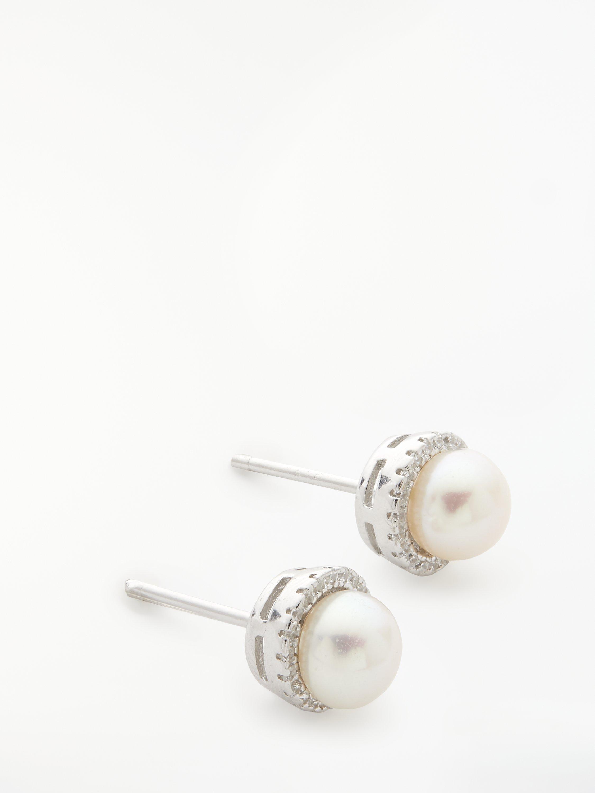 Product image 3 of 6, which shows Lido Necklace and Earring Set, White