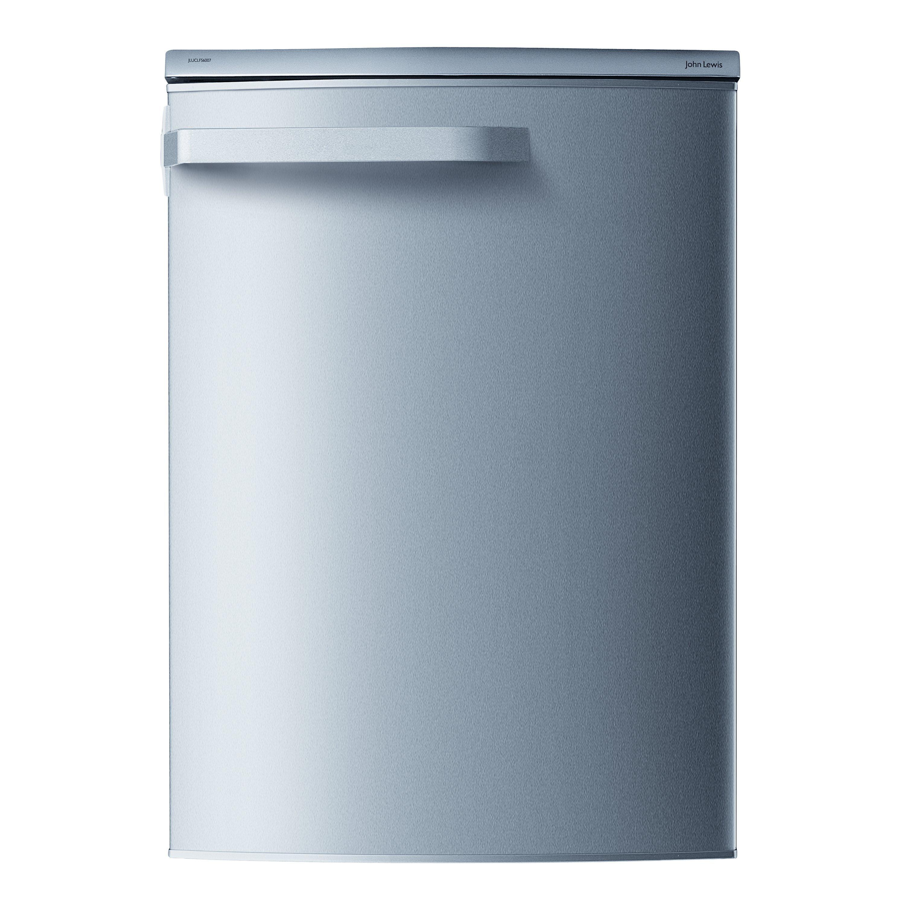 John Lewis & Partners JLUCLFS616 Larder Fridge, A+ Energy Rating, 60cm Wide, Stainless Steel Look