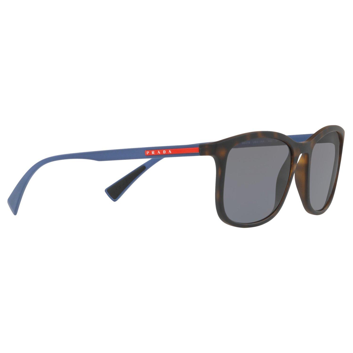 Prada Linea Rossa PS 01TS Men s Polarised Rectangular Sunglasses