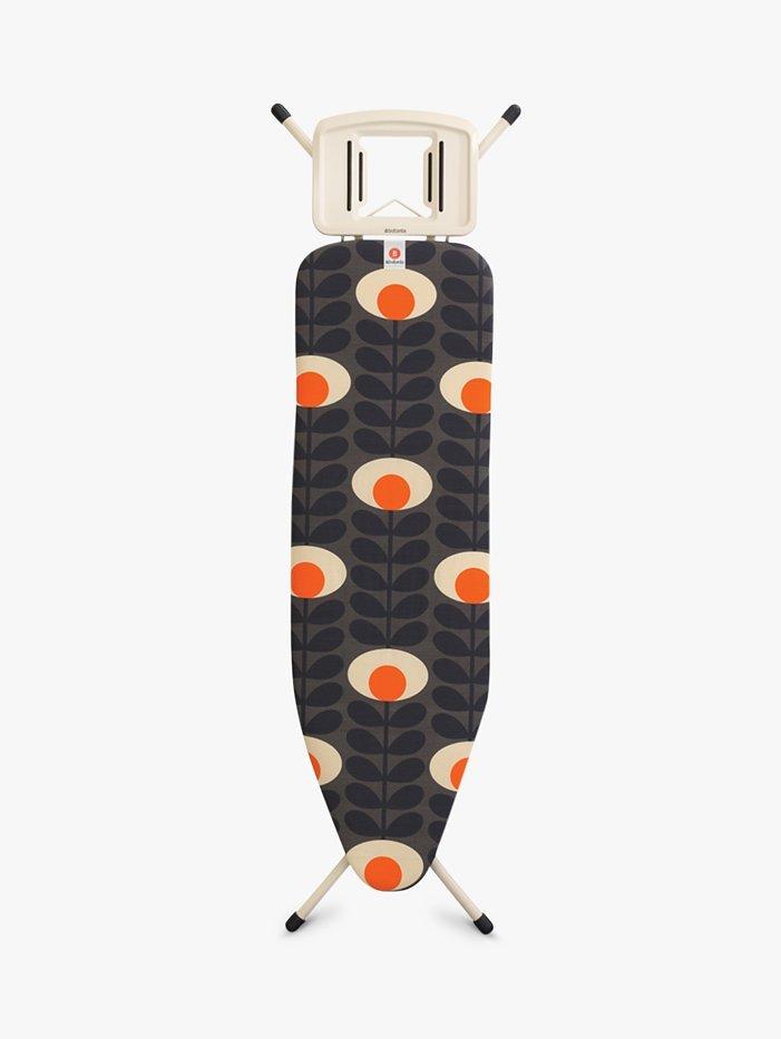 Brabantia Orla Kiely Flower Oval Stem Ironing Board, L124 x W38cm